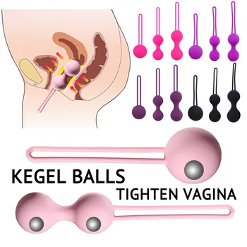 Bola de Kegel de Ben Wa que se encoge para mujer, entrenador muscular femenino, bolas vaginales chinas, juguetes de sexo íntimo para mujeres, Vagina, tienda de adultos 1