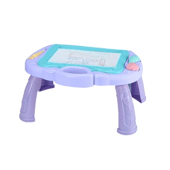 

Children's Magnetic Graffiti Stand Artboard Color Handwriting Board Reusable Four-Legged Artboard