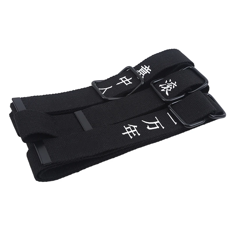 Мужской тканевый нейлоновый ремень для студентов Harajuku с китайскими персонажами, с двойной пряжкой, повседневный тканевый ремень белого цвета