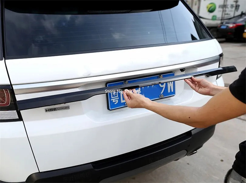 Черный глянец ABS Хромированная Задняя Крышка багажника Накладка для Range Rover Sport автомобильные аксессуары