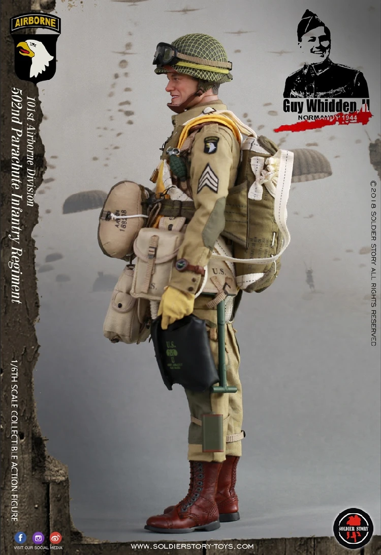 

Soldier Story 1/6 Male Solider WWII 101ST AIRBORNE DIVISION GUY WHIDDEN II SS110 Full Set Action Figure Model for Fans Gifts