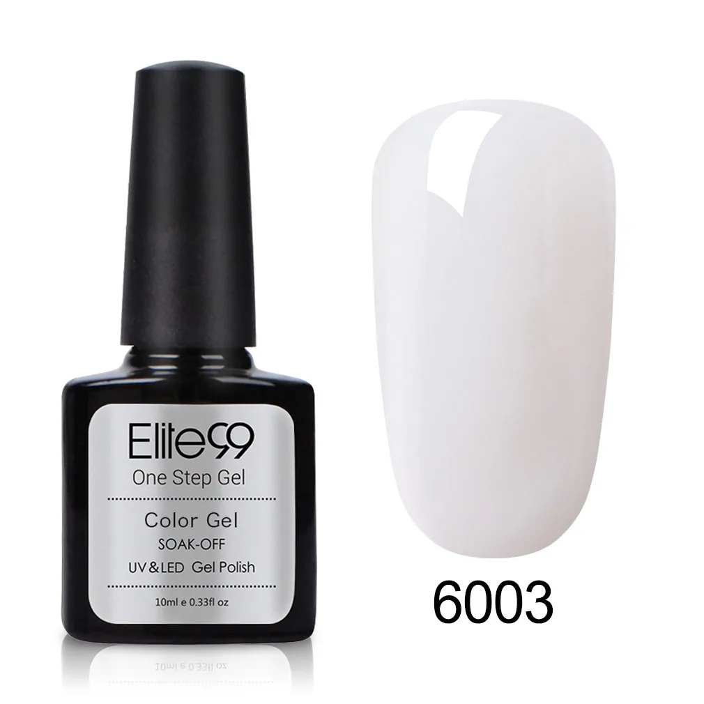6003 Elite99 10 мл гель для ногтей one step Лаки без необходимы вещи наивысшего Базовое покрытие Гель-лак для ногтей 3 в 1 УФ гель для ногтей маникюр гель лак - Цвет: 6003