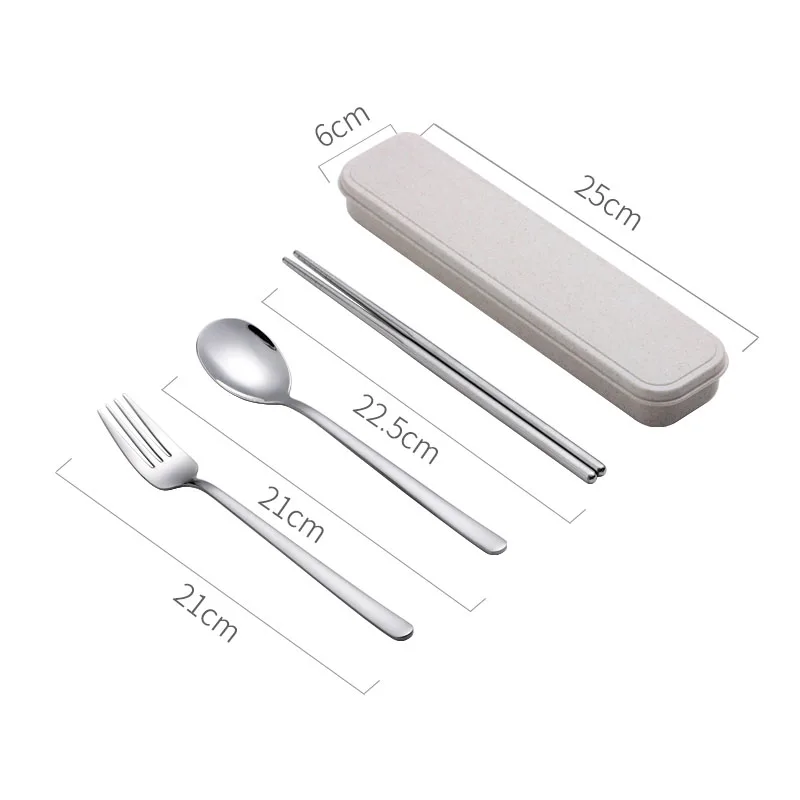 Cutlery Set Коробки для обедов школьные Еда контейнер дети ребенок Bento Коробки 304 Нержавеющая сталь внутренняя 2/3/4/5 сетки 1000 мл 1300 мл - Цвет: Cutlery Set
