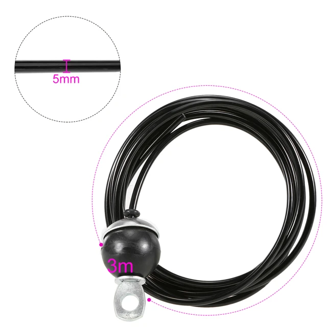 Cable de acero resistente para gimnasio en casa, accesorios de polea,  diámetro de 5mm, 2M-5M - AliExpress