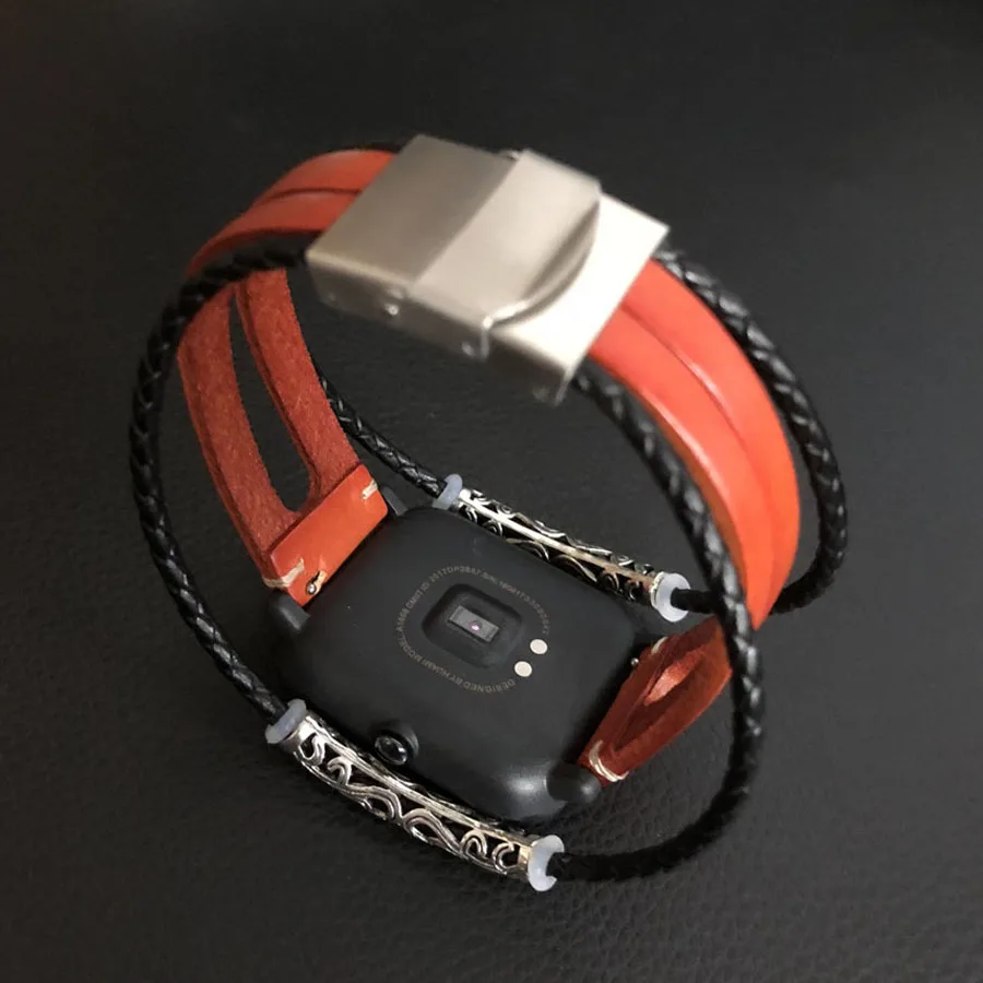 Для Amazfit Bip Ретро ремешок из натуральной кожи для Huami Amazfit Bip Молодежные часы 20 мм ремешок браслет для vivoactive 3