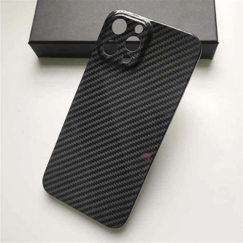 Real Carbon Fiber Phone Case for iPhone 12 mini pro max Aramid Fiber Ultra-thin Phone shells