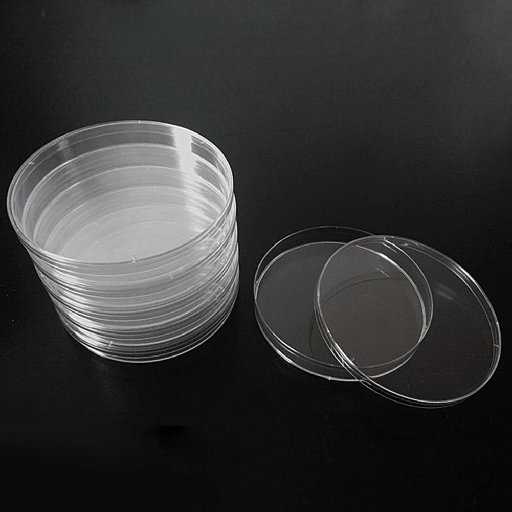 10 шт. прозрачная для клетки для лабораторная пластина бактериальные дрожжи высокого качества Petri посуда химический инструмент ломкий полистирол стерильный
