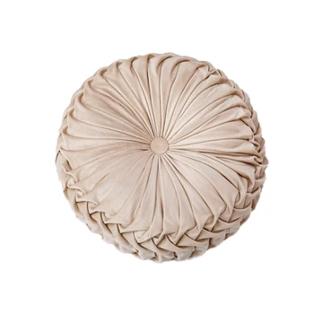 

38x10cm Chair Pads Pastoral Style Support Pillow Durable Soft Solid Color Gift Home Sofa Plush Car Round Pumpkin Cushion