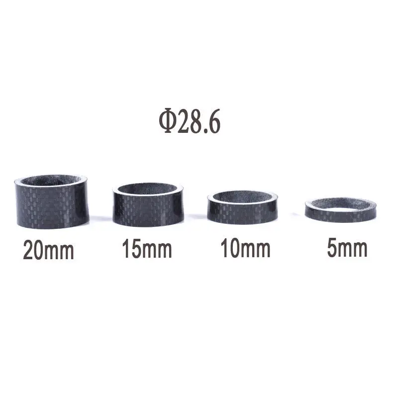 4 шт. Распорки из углеродного волокна для велосипедной гарнитуры 5/10/15/20