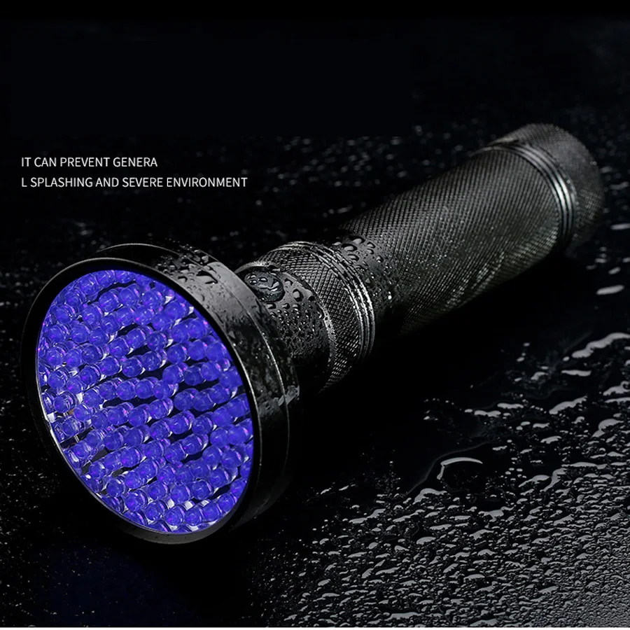 100LED фиолетовый светильник лампа на гвозде 395nm валюта Обнаружение мочи домашних