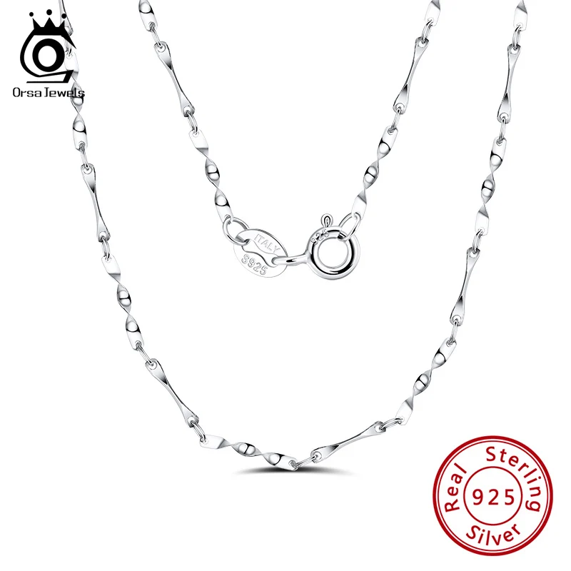 Ожерелье ORSA JEWELS из серебра 1 0 пробы 18 дюймов 45 см|Подвески| |