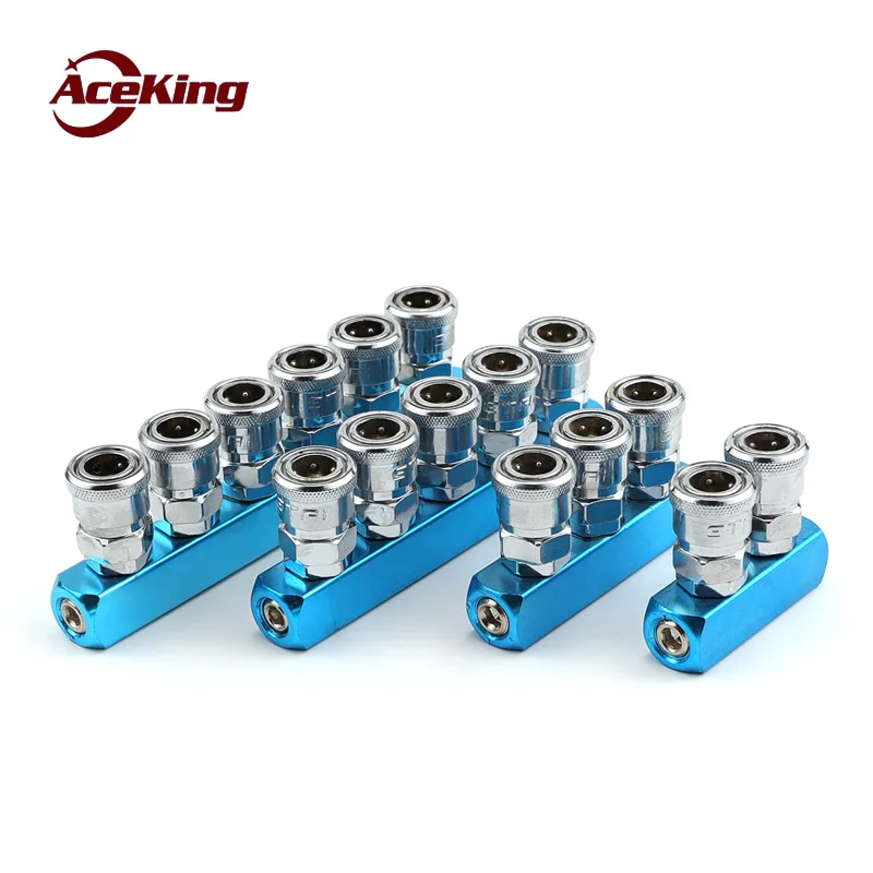 

Pneumatic multi-pipe C type quick plug joint sml-2/3/4/5/6 bus-bar multi-way exhaust air source branch straight two, three, four