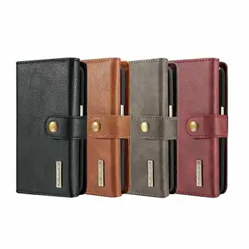 

DG.Ming Synthetic Leather Flip Tri-fold Detachable Wallet Case Cover Card Pockets For Apple iPhone 11 Pro Max XR XS 7Plus 8Plus