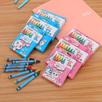 

Student Crayon Set Professional 8/12/24 Colors Bullet Journal Drawing Coloring Book School Stationery Supplies Graffiti Crayons