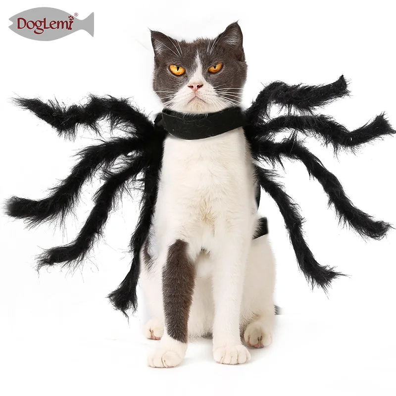 

Pet Spider Clothes for Cats and Dogs Plush Spider Pet Costume Party Dress up