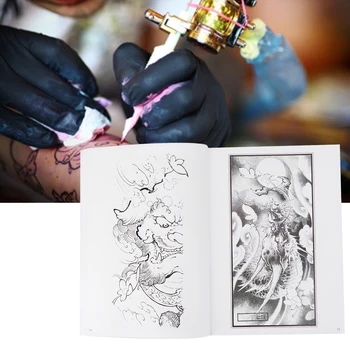 

60 Pages Exquisite Pattern Tattoo Book Liner Shader Picture Tattoo Template Book Microblading Permanent Makeup Tattoo Supplies