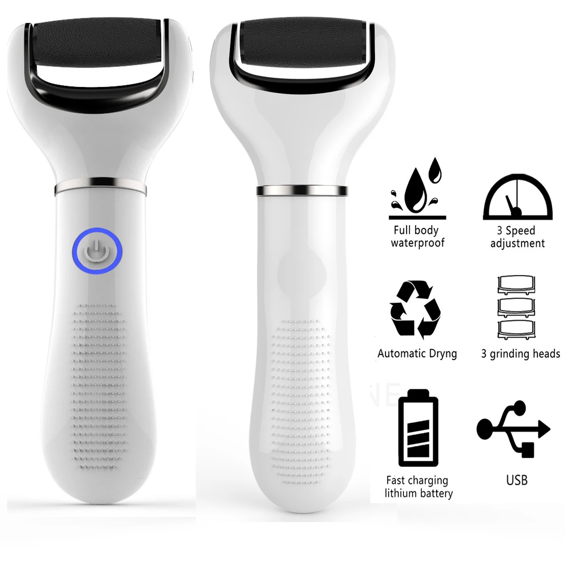 Electric Foot File Vacuum Callus Remover Pedicure Tools Dead Skin Callus Remover Foot Files USB Rechargeable Foot Skin Care Tool 3