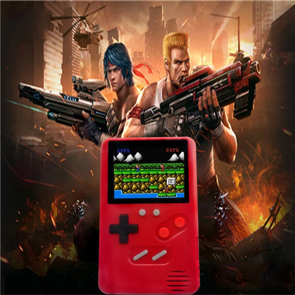 Новая портативная мини портативная игровая консоль 8 бит 3,0 дюймов цветной ЖК-дисплей детские цветные игровые плееры встроенные 168 игры для детей подарок
