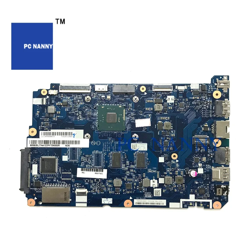 PANANNY для lenovo Ideapad 100-15IBR материнская плата для ноутбука 5B20L77441 N3710U 2G NM-A804 протестирована