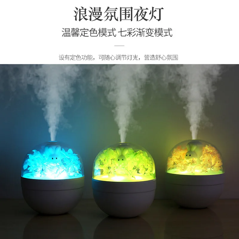 

New Style Honey Bunny Cute Pet Humidifier USB Mini Household Desktop Air Atomizing Humidifier Creative Gifts