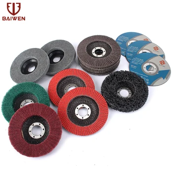 

15pcs 115mm Angle Grinder Tools for Metal Coarse Grinding to Fine Polishing Flap Discs Set