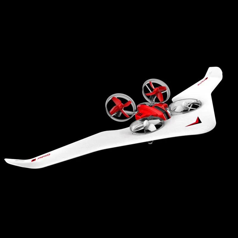Четыре оси самолета 3-в-1 четырехосевой летательный аппарат Rc самолет дистанционного Управление самолетов с неподвижным крылом Крытый трюк игрушка-Планер для детей