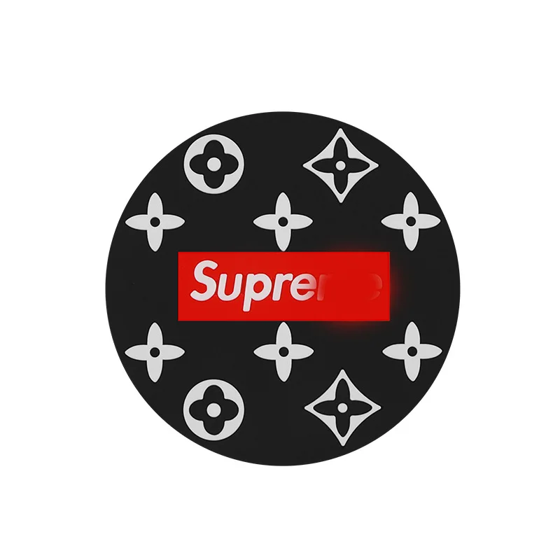 SUP48-2PCS, автомобильная креативная подставка, Пыленепроницаемая подставка для раковины, водопроводная подставка, Многофункциональная подставка, креативная брендовая подставка - Название цвета: Black  flower bottom