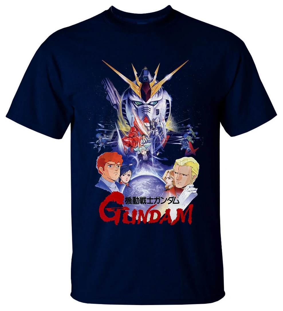 Anime Mobile Suit Gundamchar'S Counterattack V1 T Shirt (Navy) All Sizes S-3Xl Funny Design Tee |