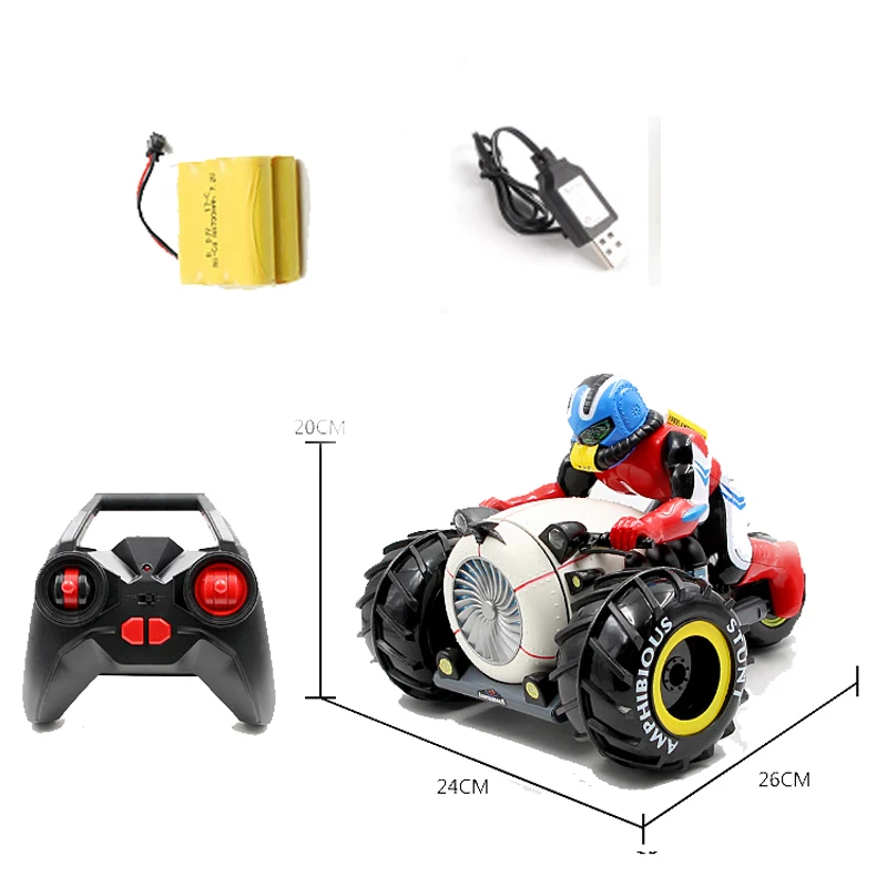 RC Car Dirt Bike Rock Crawler 2.4G Amphibious Radio Control Motorcycle Stunt Racing Vehicle Model Light Electric Hobby Toys RC Car Dirt Bike Rock Crawler 2.4G Amphibious Radio Control Motorcycle Stunt Racing Vehicle Model Light Electric Hobby Toys