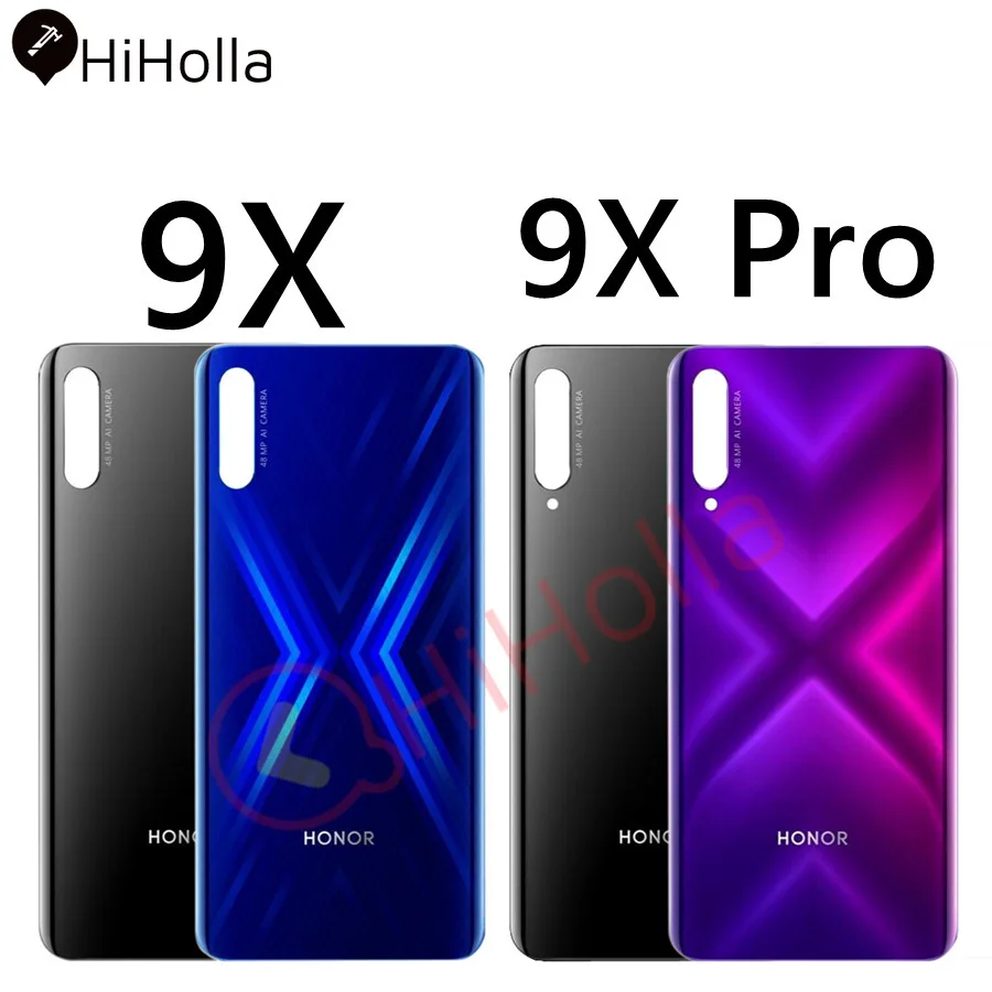 Для huawei Honor 9X Pro задняя батарея стеклянная крышка Панель задняя дверь корпус чехол для huawei Honor 9X крышка батареи Замена