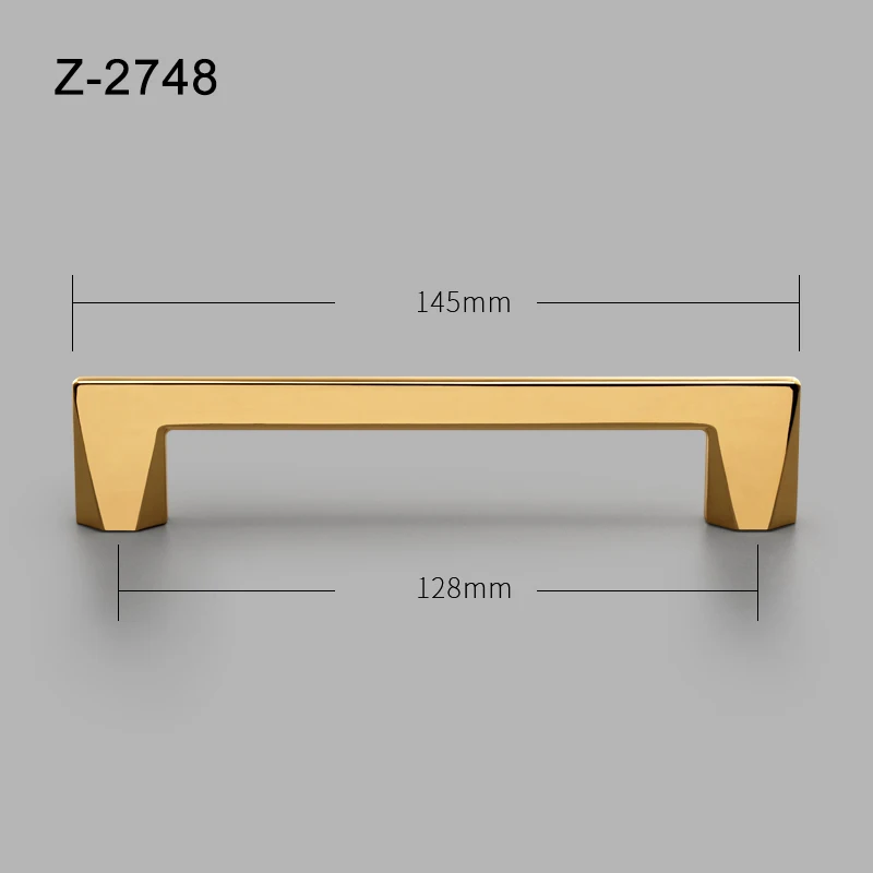 Z-2748-128-gold Желтая бронза/ручки из цинкового сплава и ручка гардероб золотые дверные ручки для выдвижного ящика нажимные дверные ручки Мебельная ручка - Цвет: Z-2748-128-gold