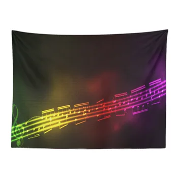 

Classic Retro Music Tapestry Notes Piano Sheet Music Guitar Living Room Bedroom Decoration Wall Hanging Outdoor Rest Blanket
