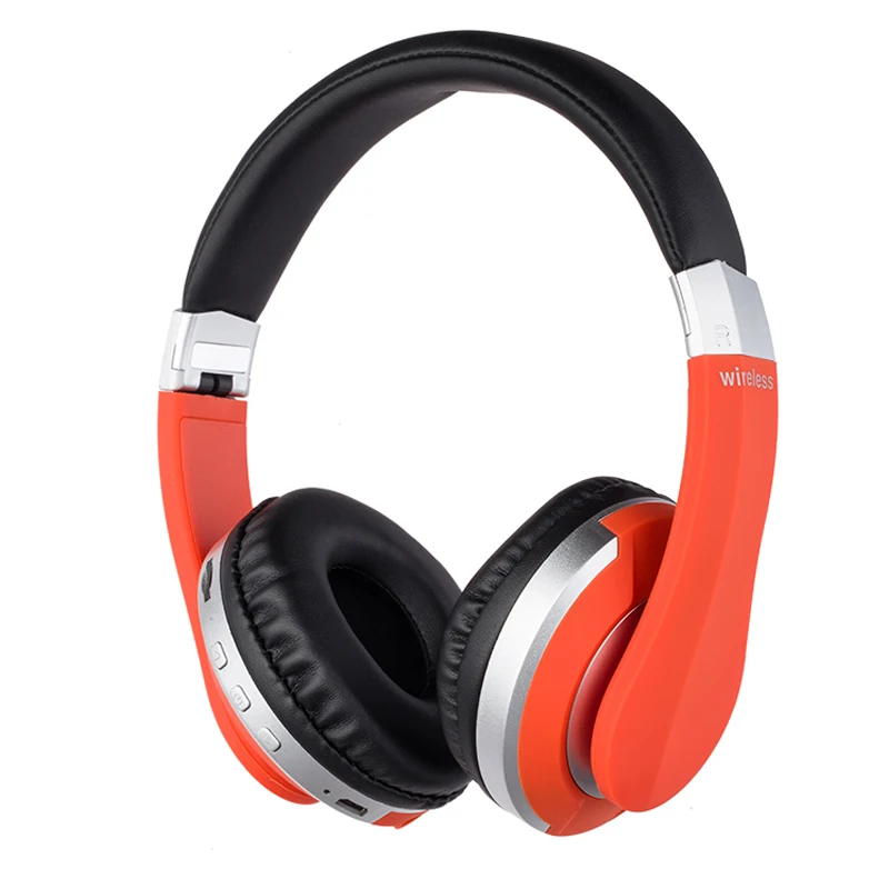 Многофункциональные Беспроводные Bluetooth наушники гарнитура с поддержкой TF карты HD микрофон наушники 3D стерео наушники - Цвет: MH7-Red