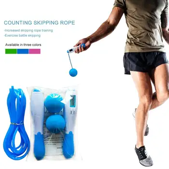 

Skipping Rope Counting Weighted Jump Rope Training ABS Workout Battle Skipping Ropes For Men Women EVA Ball Fitness Equipment