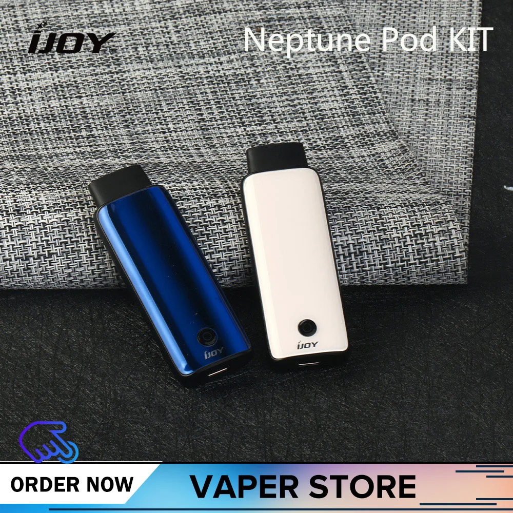 Оригинальный Ijoy Neptune Pod Vape Kit 650 мАч встроенный аккумулятор 1 8 мл емкость