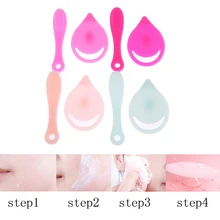 2 шт силиконовая Косметическая моющая Подушечка Для лица отшелушивающая кисть для чистки лица Мягкая глубокая очистка лица кисти