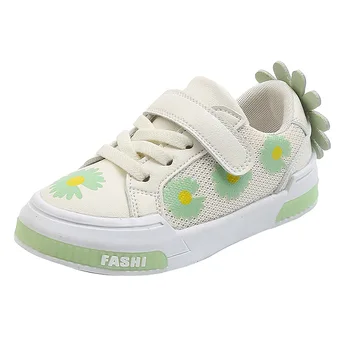 

2020 new baby sneakers children smile face flowers Xiao Zou Ju mesh breathable casual shoes 1-6 years children's shoes