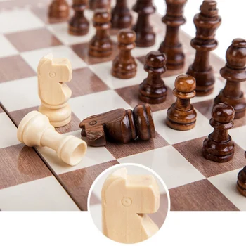 

30*30cm Foldable 3 In 1 Wooden Chess Backgammon Checkers Rome Chess Set Board Travel Party Entertainment