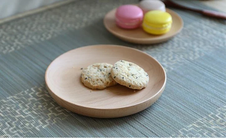 Piatto In Legno Solido Elegant Rotondo - Finitura Lucida, Multiuso, Per Colazione, Cena, Snack - Foto 13