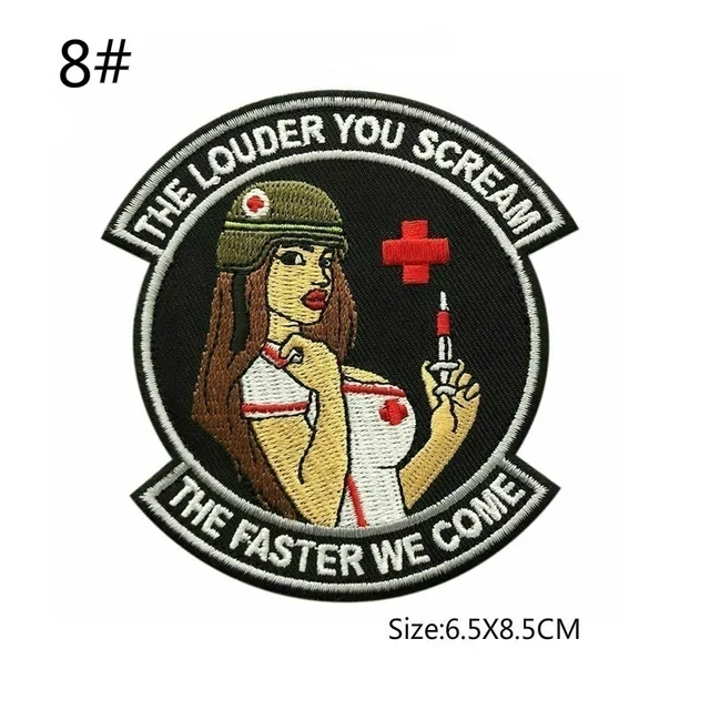 New Embroidered Badges HOOK & LOOP Patches Clothes Accessories Military Tactical Patch Appliques Armbands 8