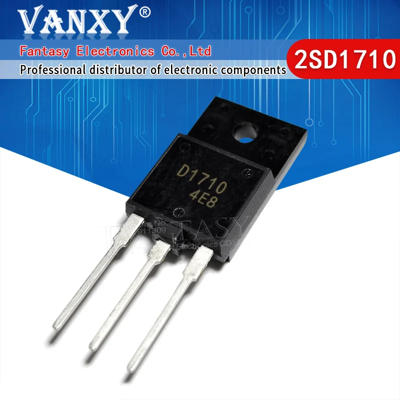 5 шт. D1710 TO-3PF 2SD1710 TO-3P 2SD1710C-CTV-YB новый оригинальный | Электронные компоненты и