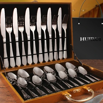 

Silver Tableware Set Stainless Steel Kitchen Tableware Dinner Sets Dishes Spoons And Forks Couverts De Table Kitchenware BD50CJ