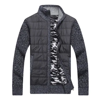 

Men Cardigan Jacket Mens Wool Jackets Sweaters Patchwork Warm VogueKnit Knitted Jacket Streetwear Nice Autumn Winter Pop