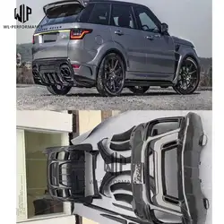 Комплект из углеродного волокна ASPEC для кузова автомобиля FRP Неокрашенный передний бампер задний бампер боковые юбки для Range Rover Sport Mansory kit