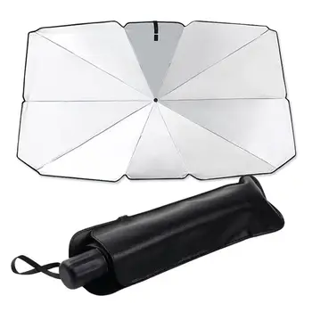 

Car Sunshade Front Block Thermal Insulation Umbrella Car Windshield Sunshade Silver Tape 2 Size Optional for Car