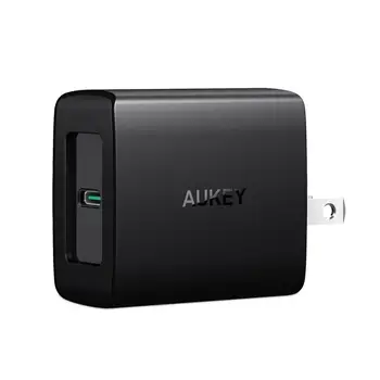 

AUKEY PA-Y7 US Plug Original Fast Charger Amp PD 2.0 with 3 port USB C or A Fast Phone Charger Ultra-Compact for NS Switch Phone