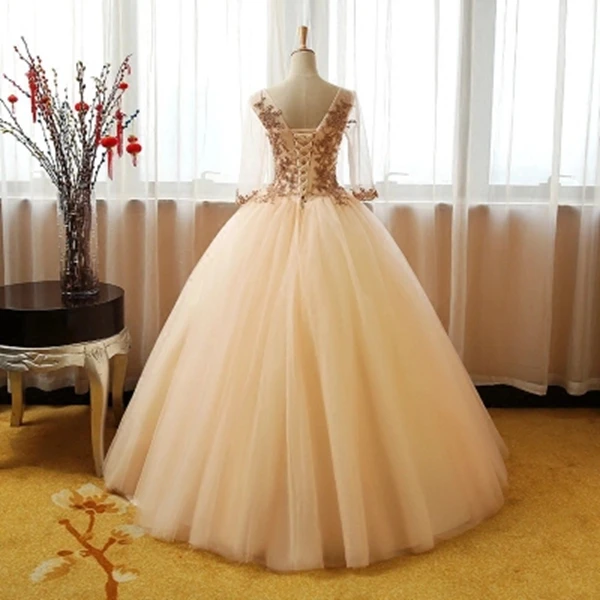 ANGELSBRIDEP-Sweet-16-Ball-Gown-Quinceanera-Dress-Fashion-Appliques-Long-Sleeves-Vestidos-De-15-Celebrity-Party (3)