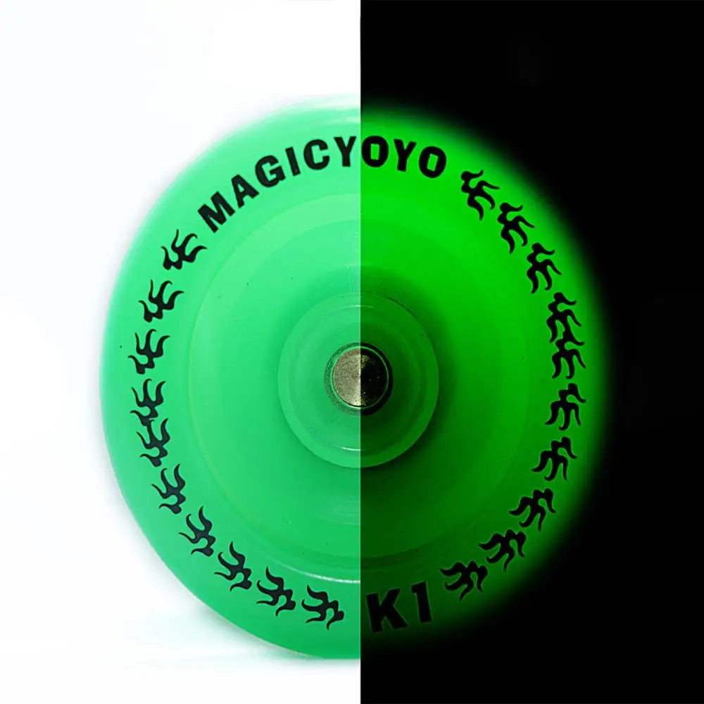 MAGICYOYO  Professional K1 ABS Spin YoYo Ball Glow in the Dark  for Beginner Player Children Xmas Gifts