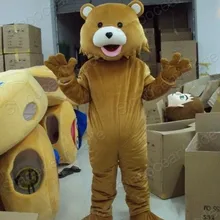 Прямая с фабрики классический детский медведь кукла талисман костюм для взрослых на Хеллоуин День Рождения мультфильм одежда костюмы для косплея