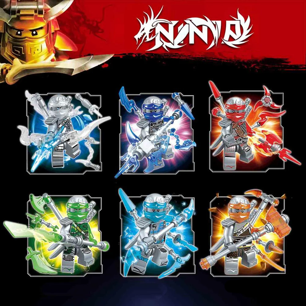

New 6pcs/set Element Ninjagoed Compatible with Legoinglys Figures Building Blocks toy Bricks Education Toys for Children Gift
